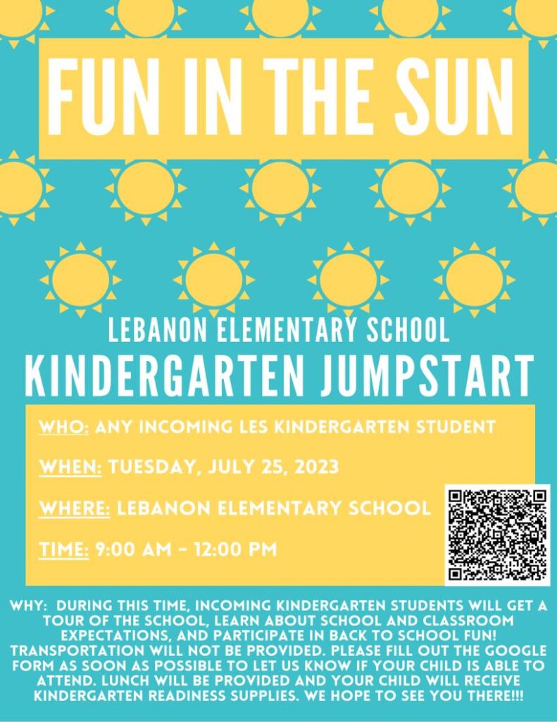 LES Kindergarten Jumpstart - Visit Lebanon Kentucky - The Heart of ...