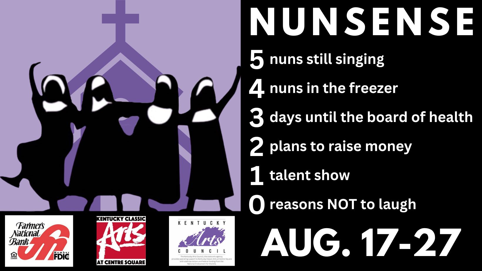 Nunsense at Kentucky Classic Arts at Centre Square Visit Lebanon