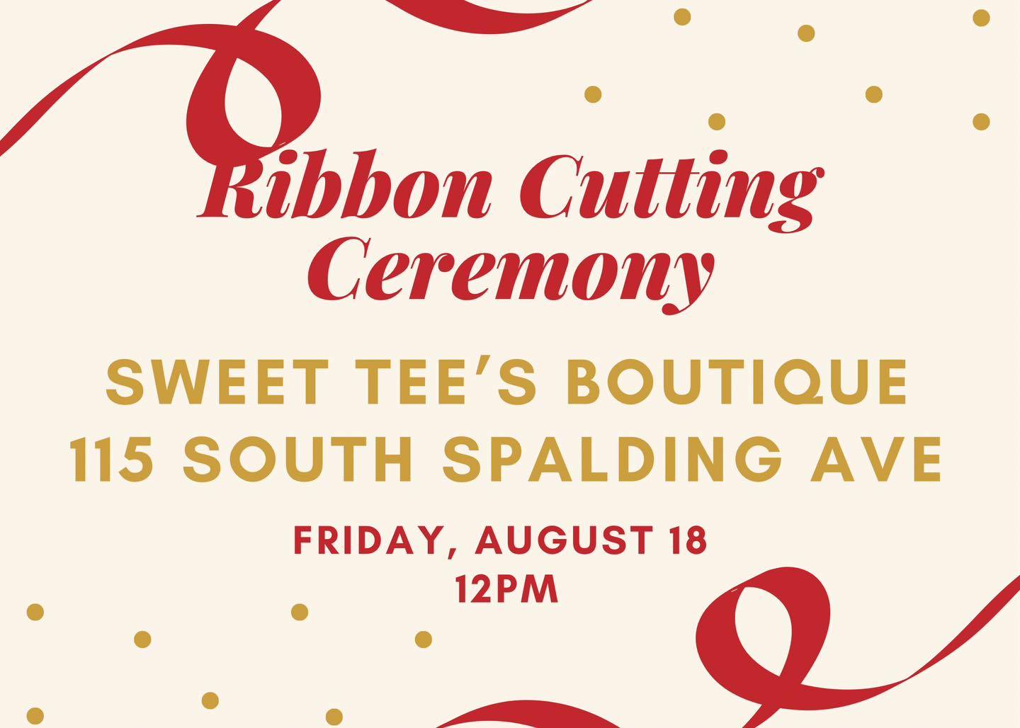 Ribbon cutting at Sweet Tees Boutique Visit Lebanon Kentucky