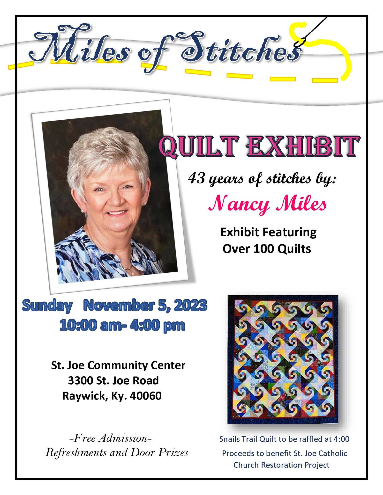 Nancy Miles Quilt Exhibit Visit Lebanon Kentucky The Heart of