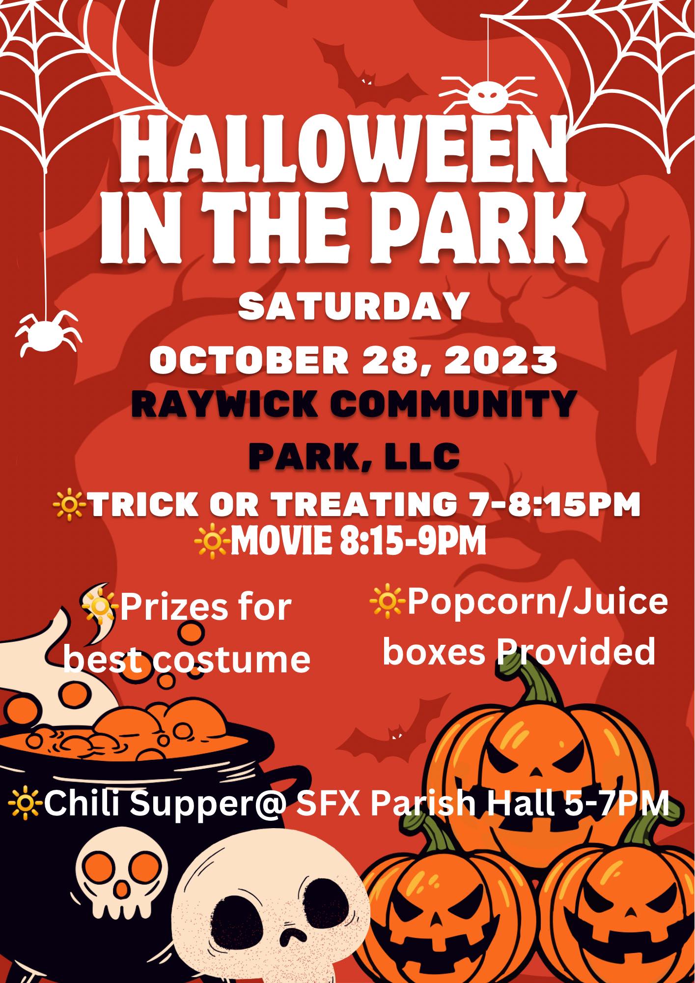 City of Raywick Halloween in the Park, Trick or Treating, Movie