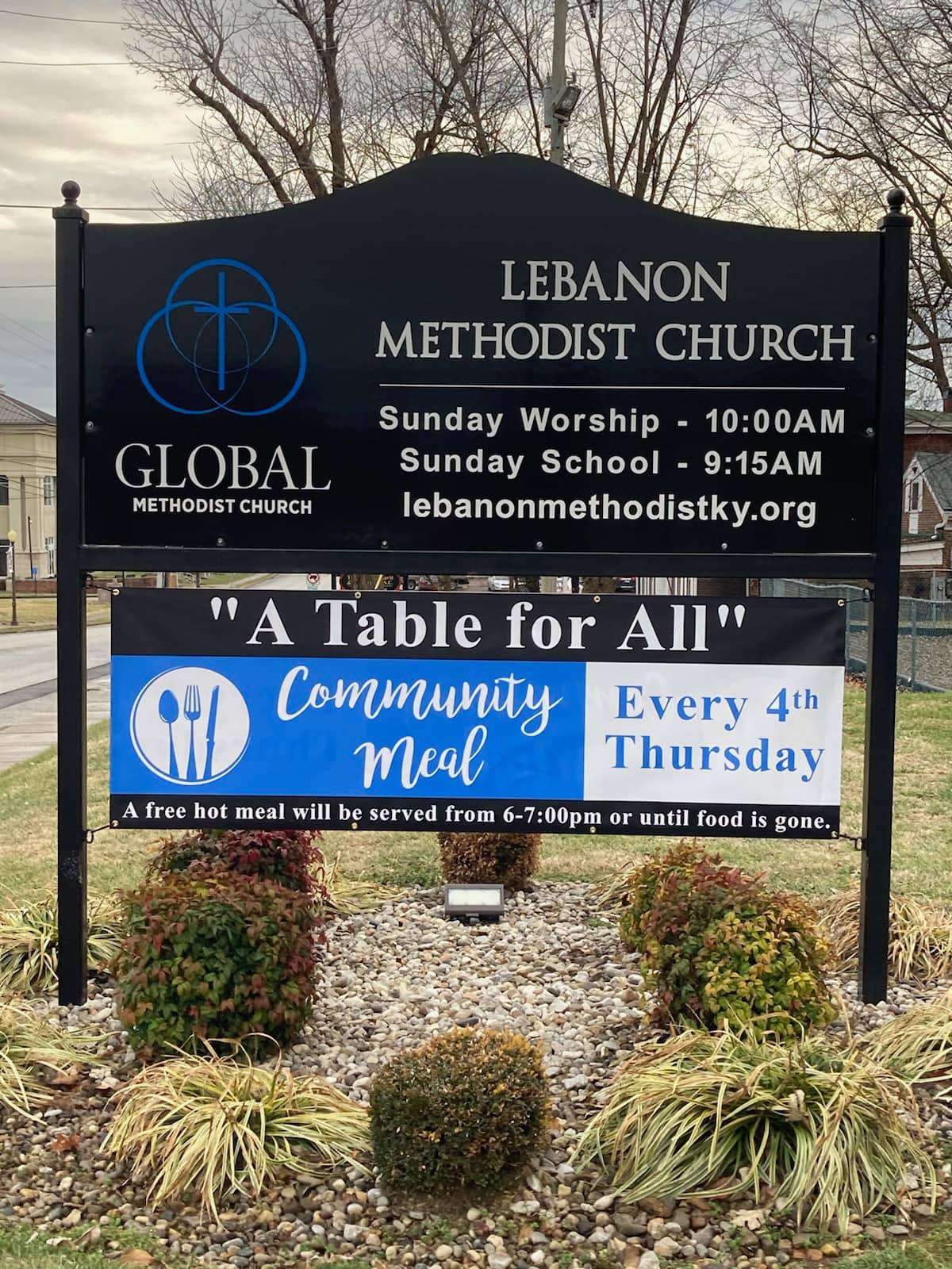 Free meal at Lebanon Methodist Church