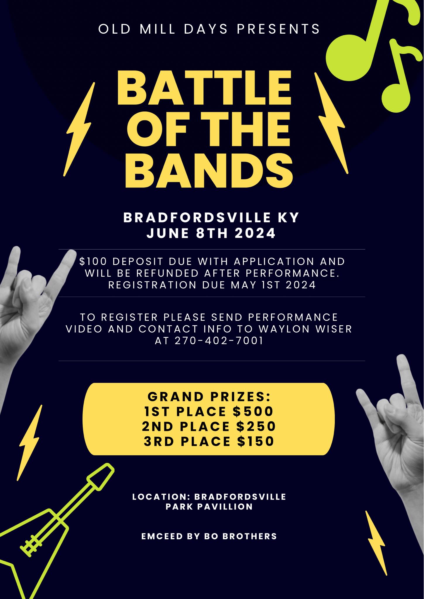 Old Mill Days Presents Battle of the Bands 2024