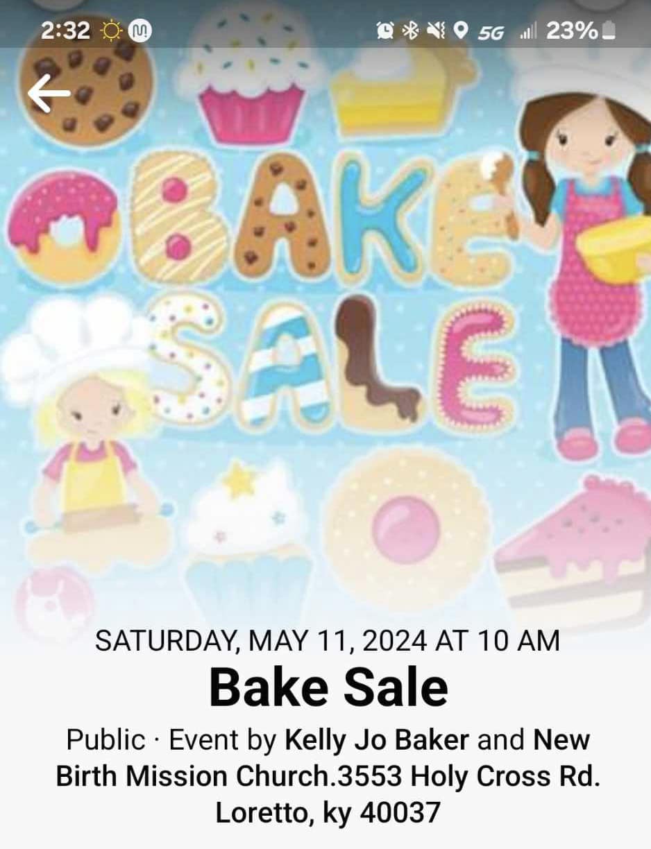 Bake Sale at Loretto Foodland