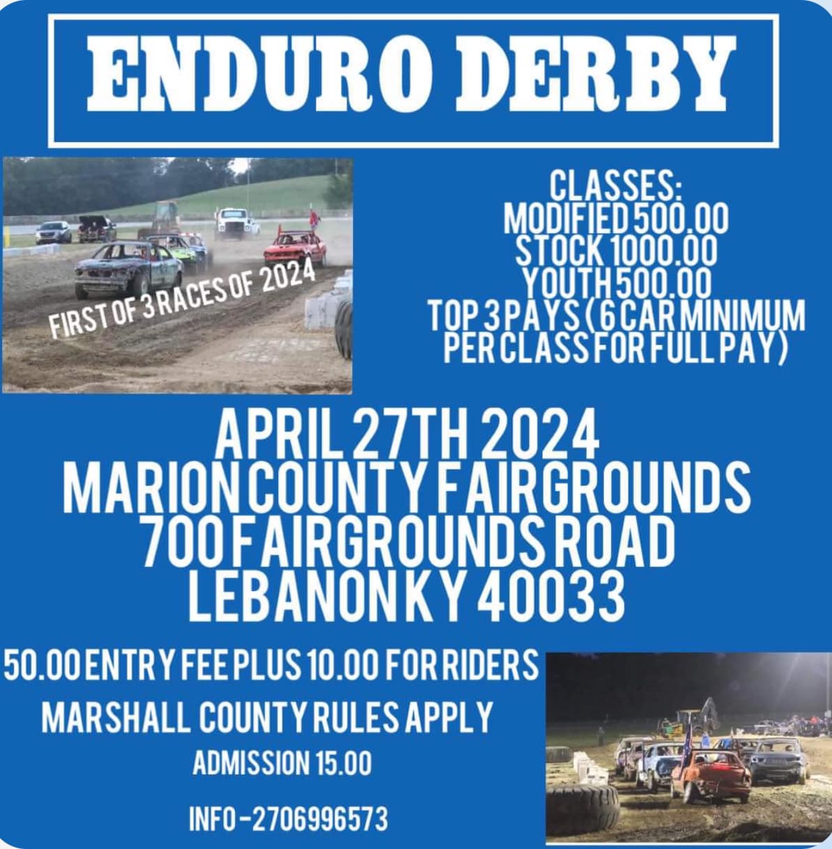 Enduro Derby at the Marion County Fairgrounds
