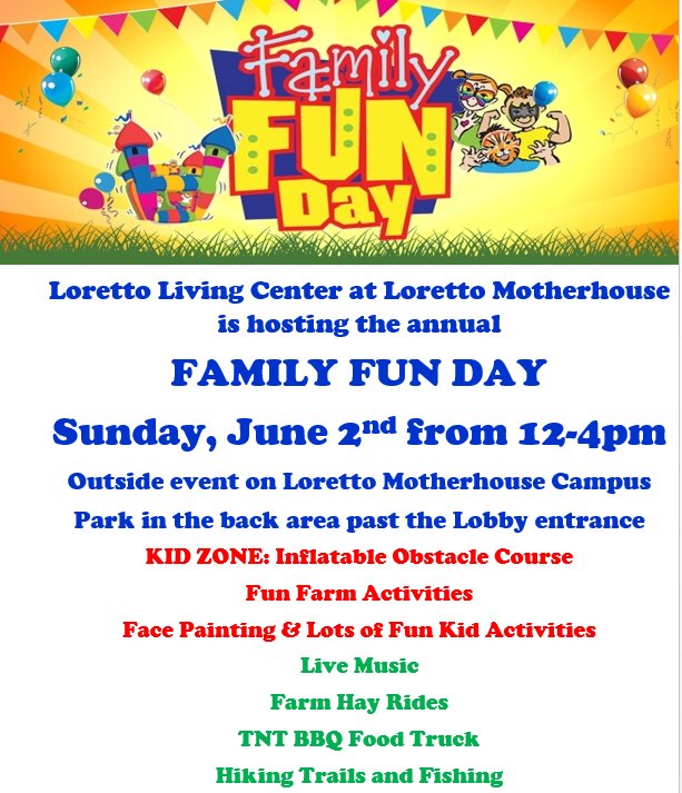 Family Fun Day at Loretto Motherhouse