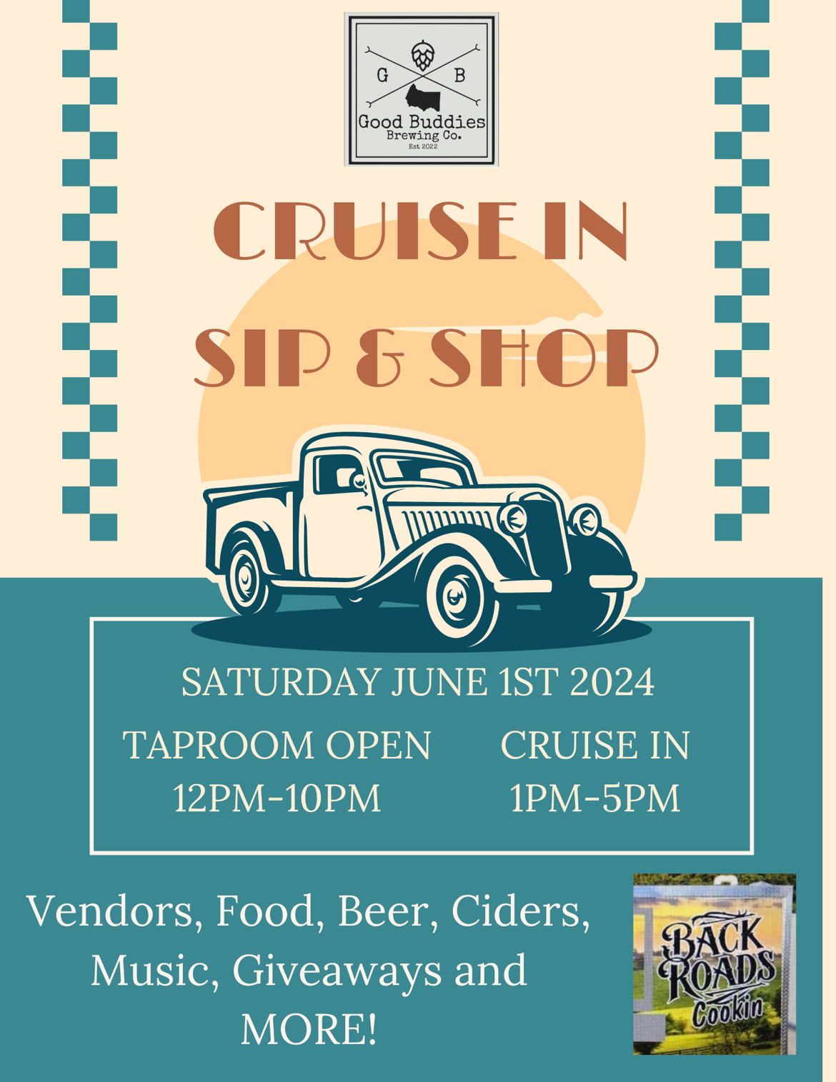 Good Buddies Brewing presents: Cruise In/ Sip and Shop