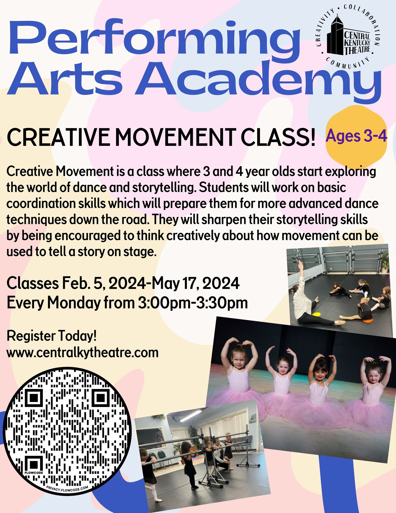 Creative Movement Class - Sign up now