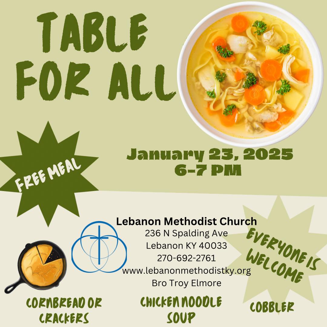 A Table For All - Free Meal at Lebanon Methodist Church