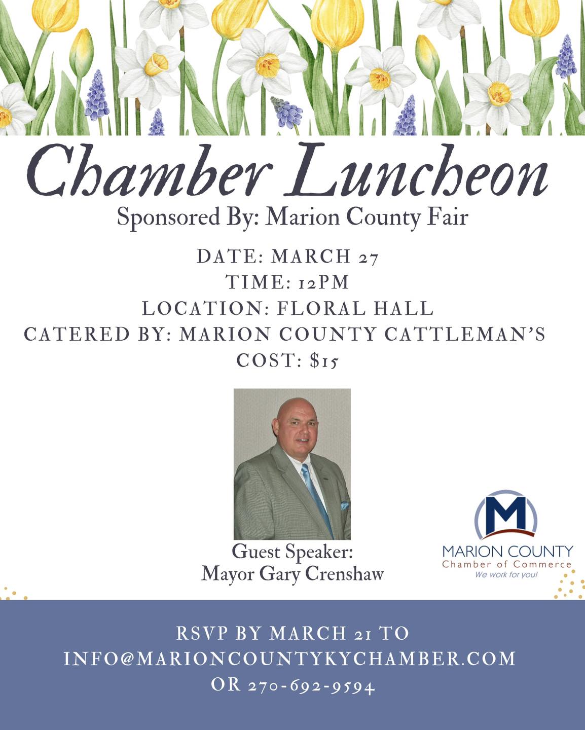 Marion County Chamber of Commerce Monthly Luncheon