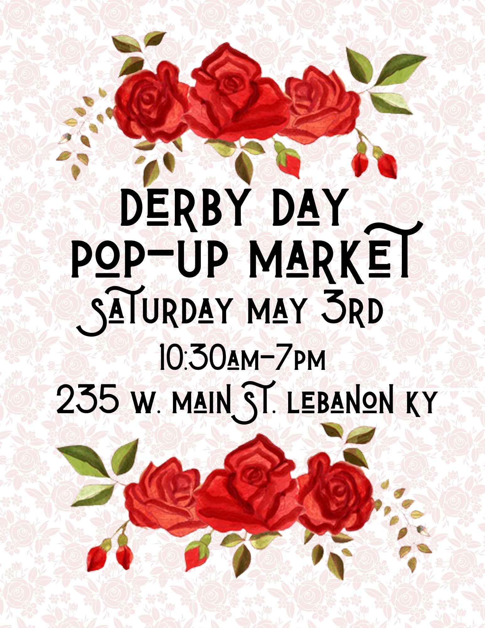 Derby Day Pop-Up Market at the Shop on Main