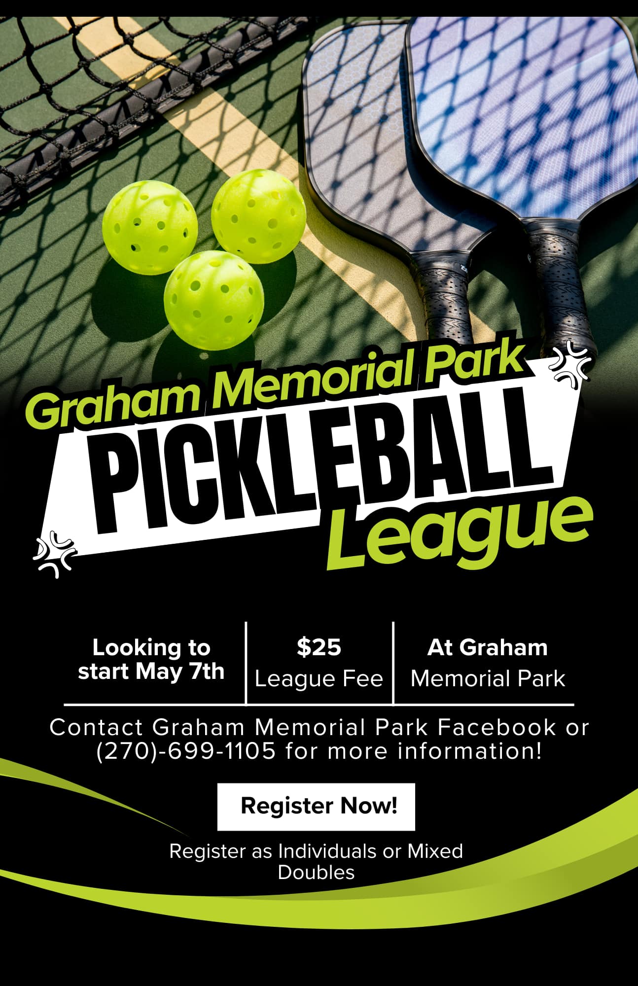 Graham Memorial Park Pickleball League