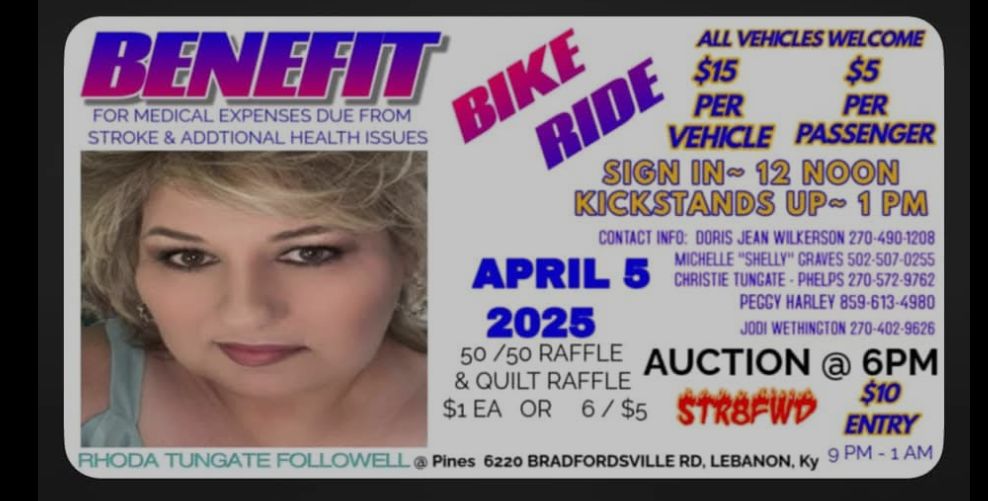 Benefit for Rhoda Tungate Followell