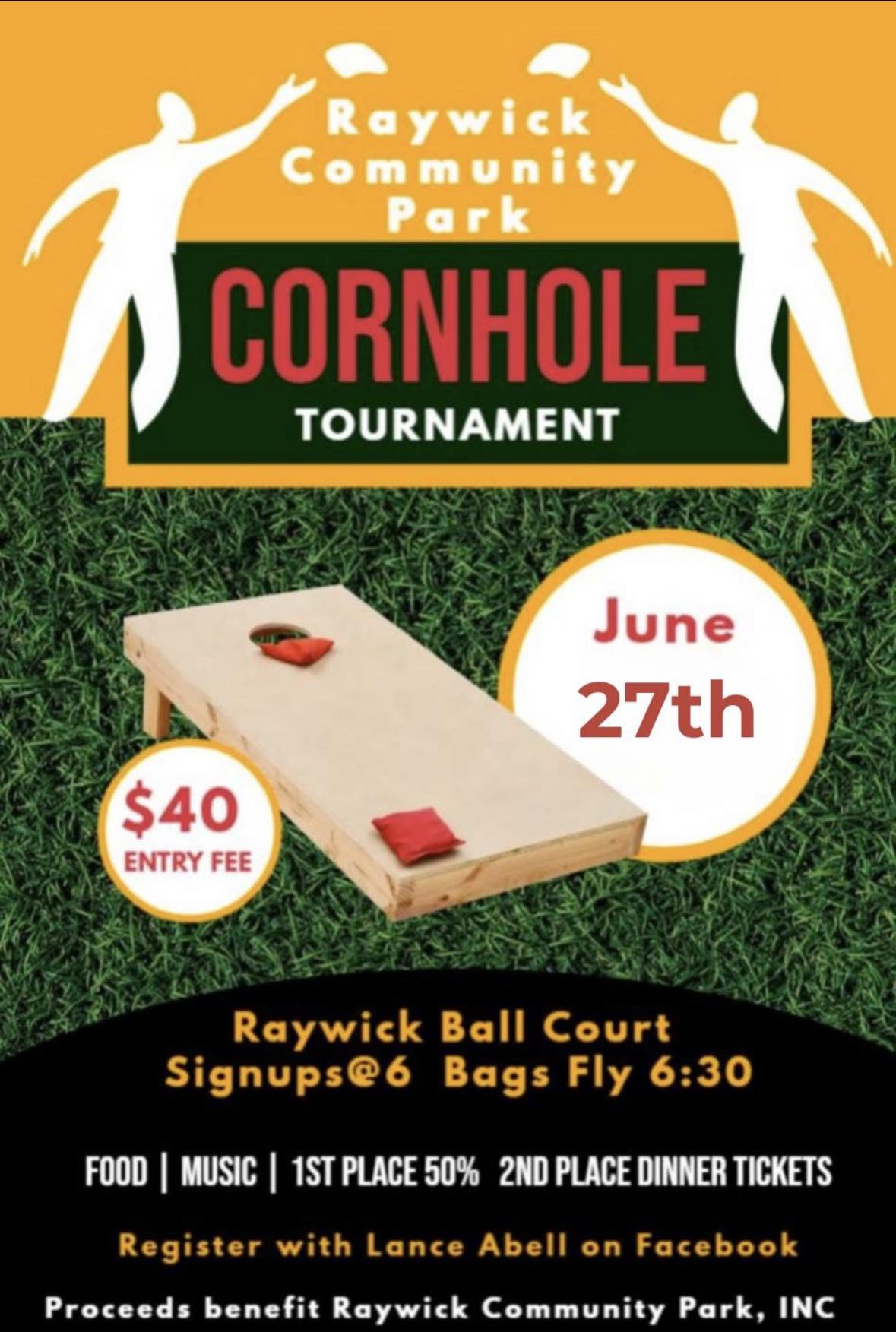 Raywick Community Park Cornhole Tournament