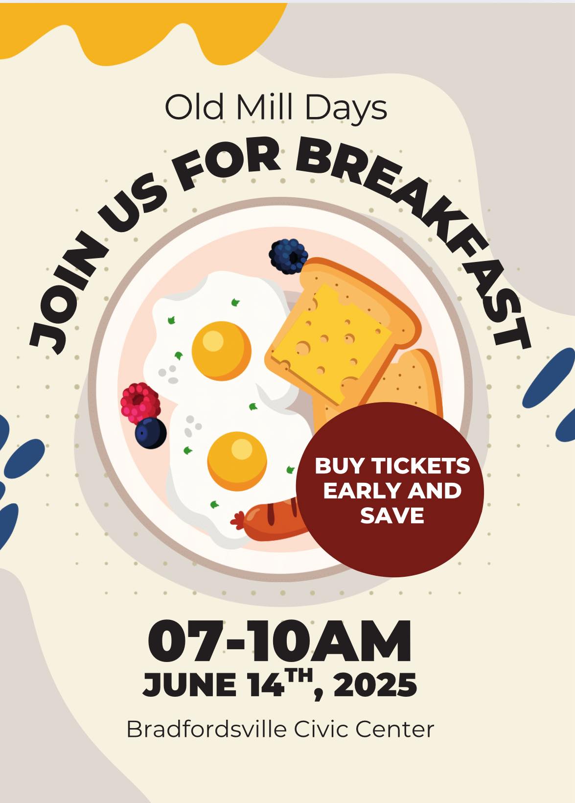 Old Mill Days Breakfast