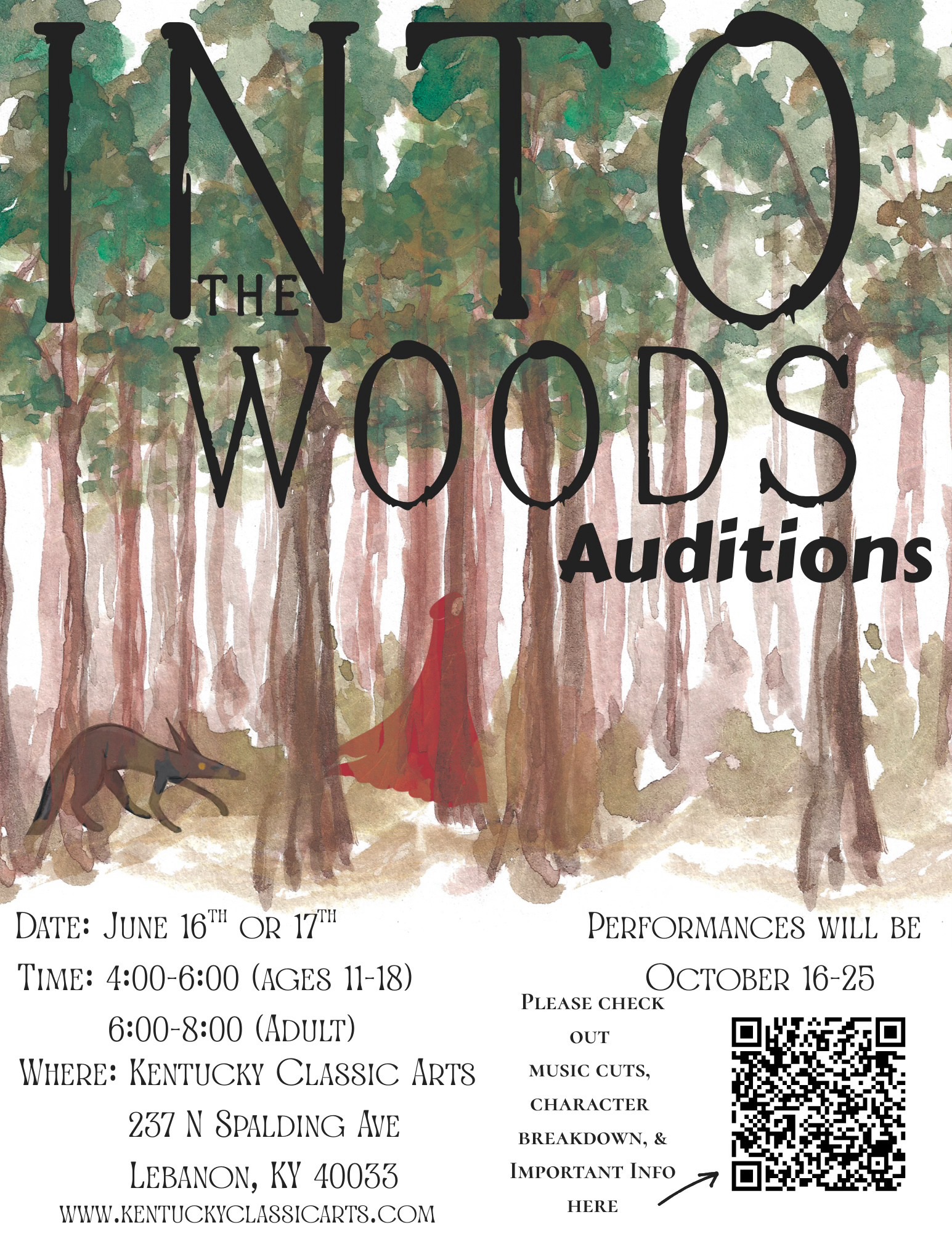 Into the Woods Auditions