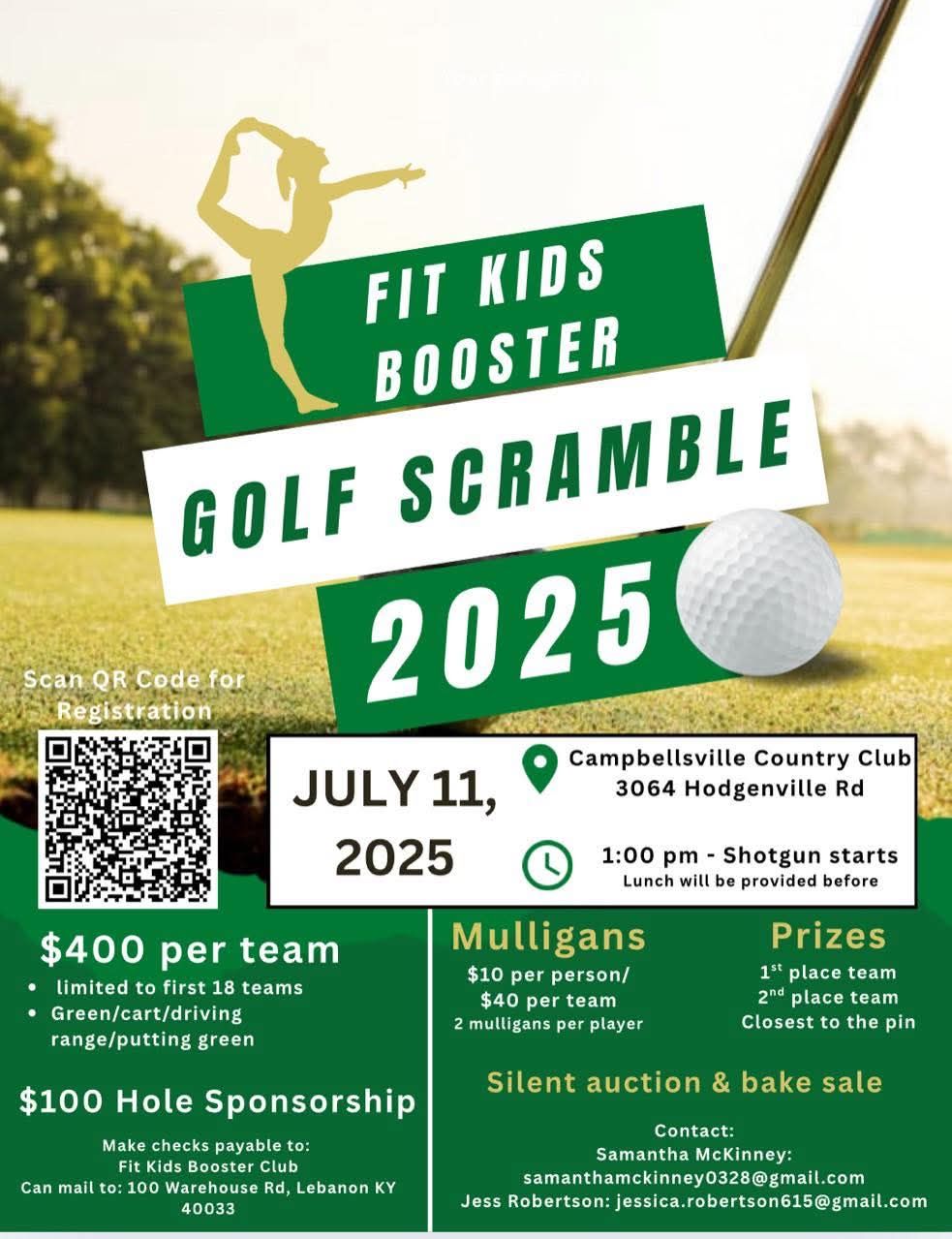 Fit Kids Booster Golf Scramble