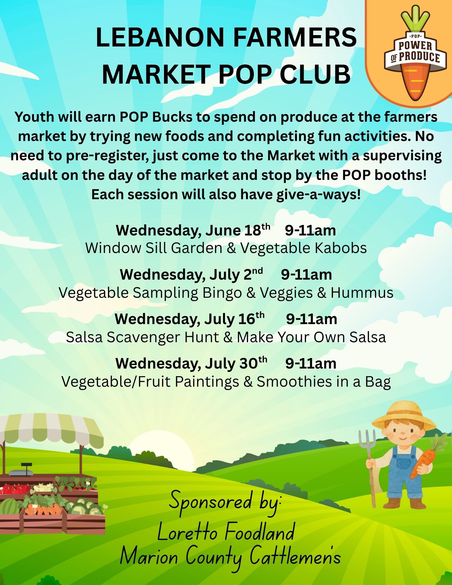 Lebanon Farmers Market Pop Club