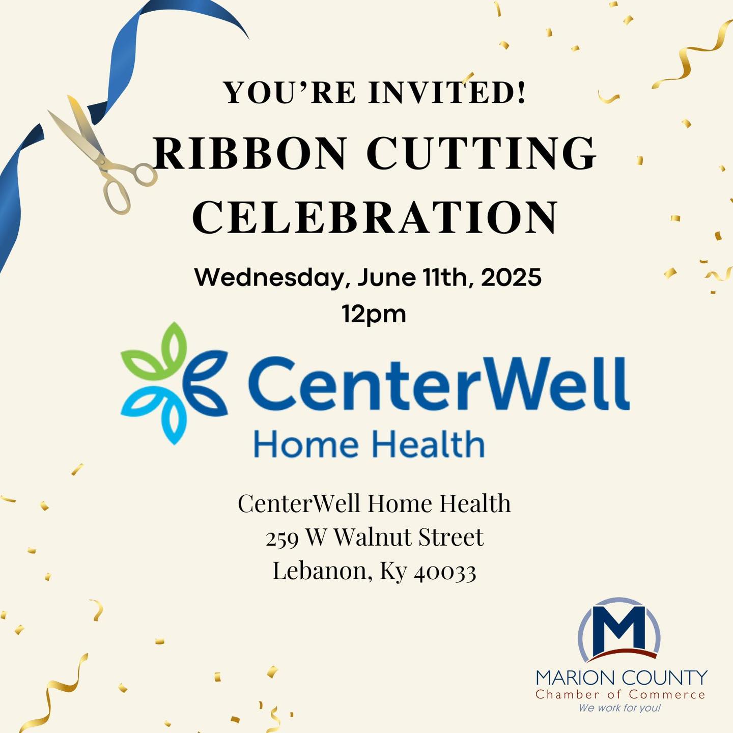 Ribbon Cutting Celebration of CenterWell Home Health