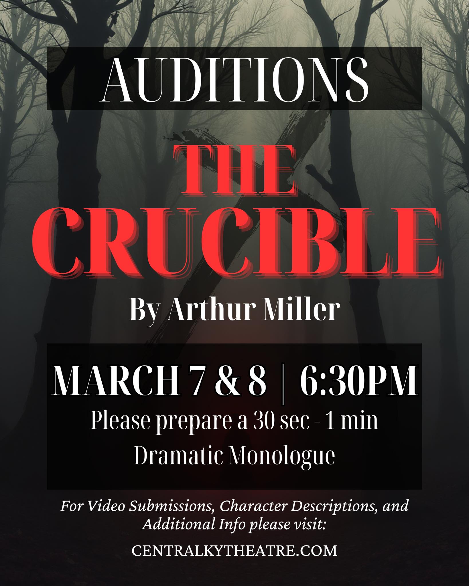 Auditions for the Crucible