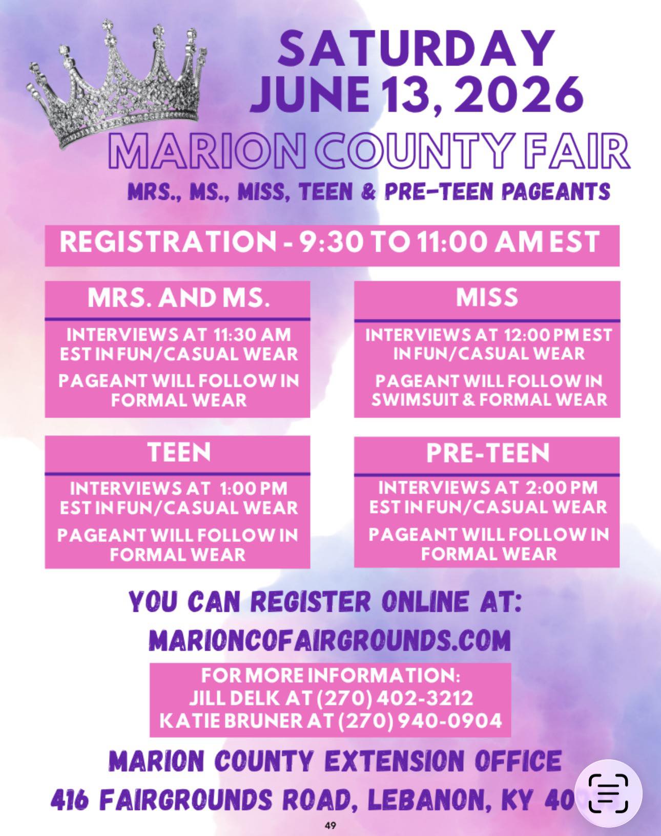 Marion County Fair Pageants