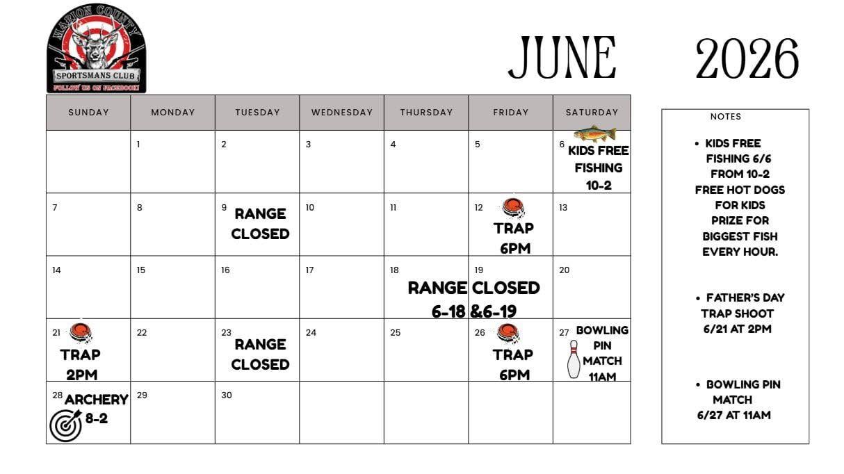 June Events at MC Sportsman Club