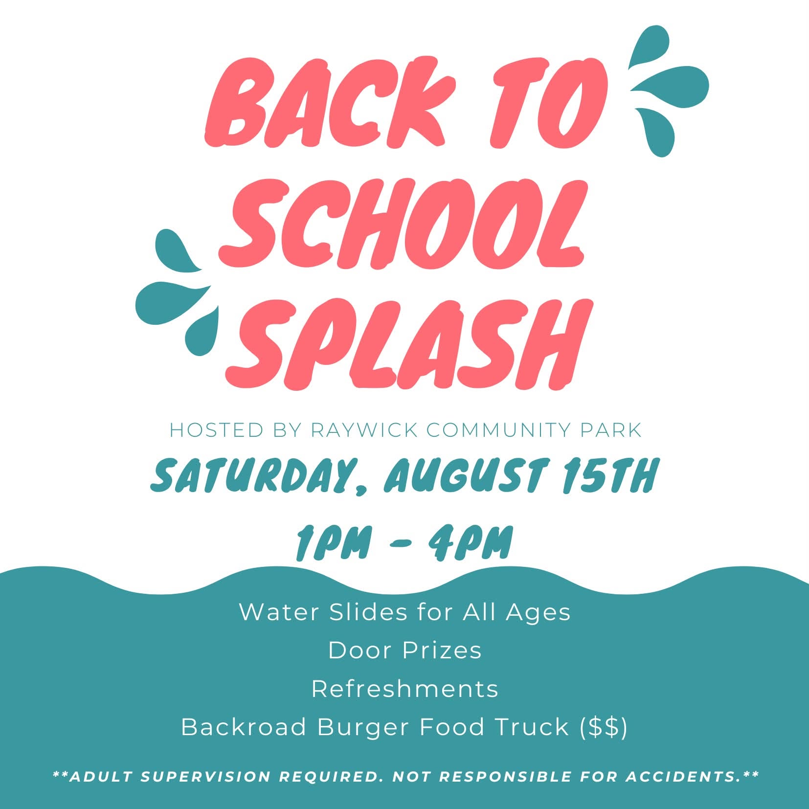 Back To School Splash