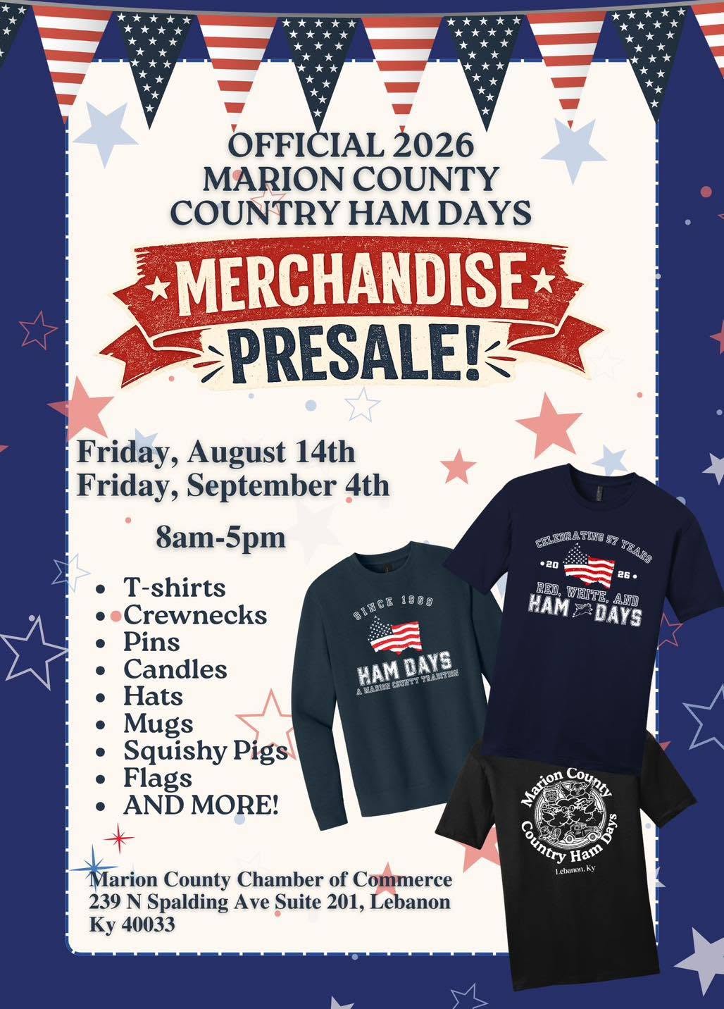 Ham Days Merchandise Presale