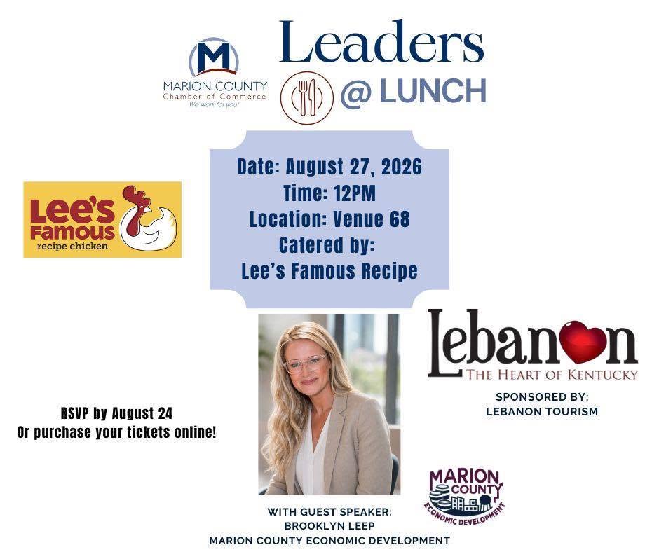 Marion County Chamber of Commerce Leaders At Lunch