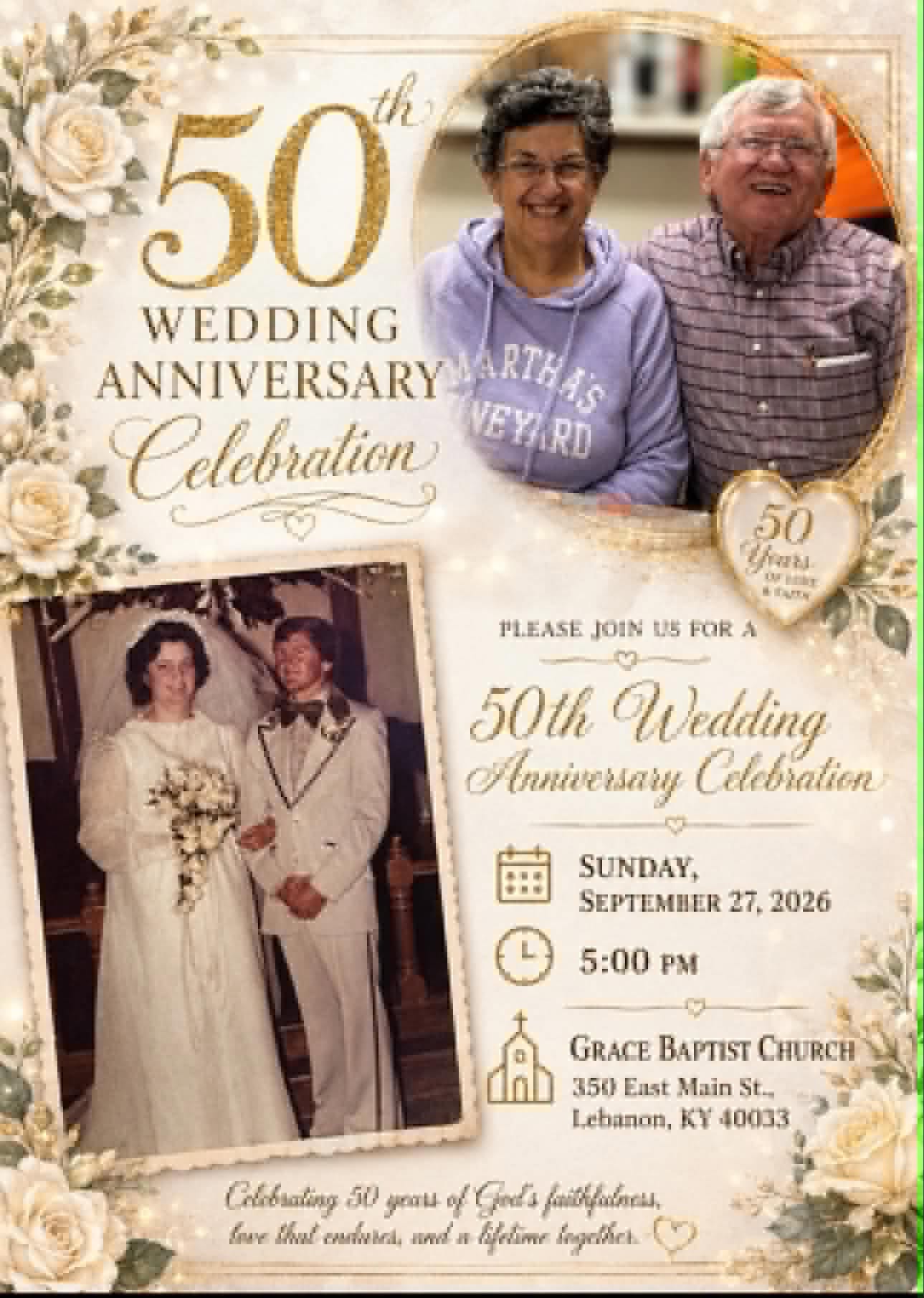 50th Wedding Anniversary Celebration